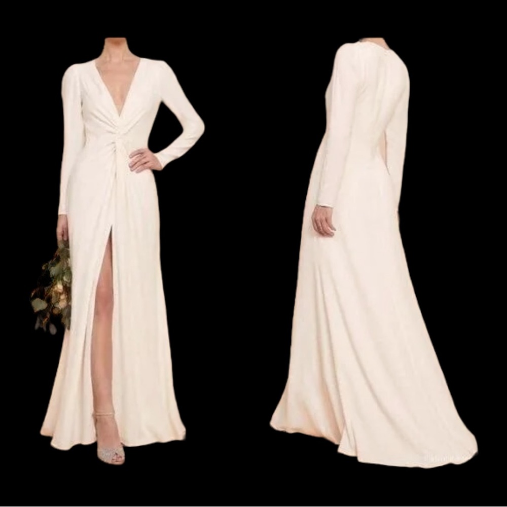 Reformation NWT Gatsby Gown in Ivory | Size 2 | Orig $528